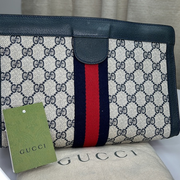Gucci Ophidia Sherry Line Clutch GG - Picture 1 of 15
